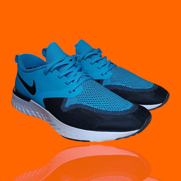 Nike AH1015-402 Odyssey React 2 Flyknit Men’s Size 11 Blue Lagoon VGUC - Picture 11 of 14